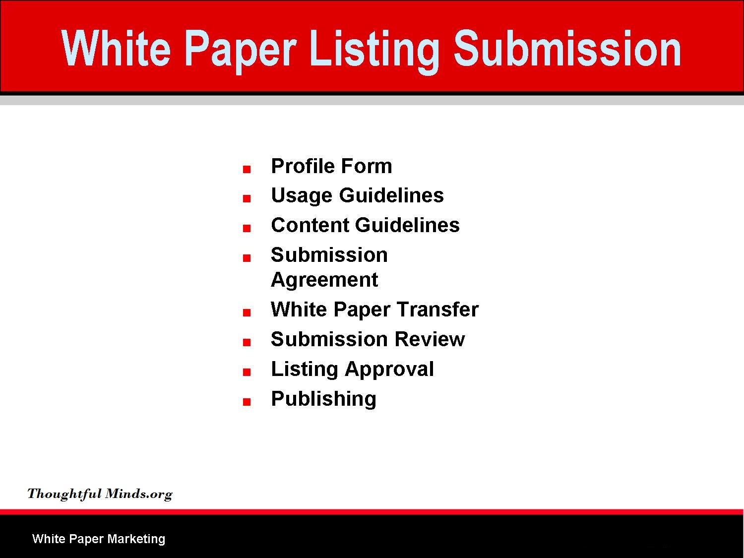 submit white papers