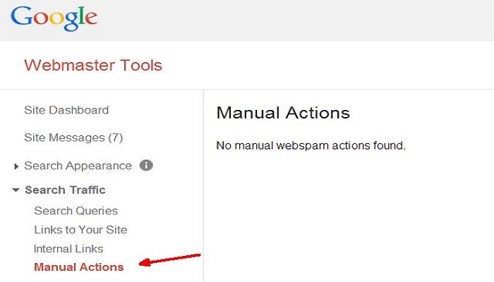 Google webmaster tools manual actions-ThoughtfulMinds