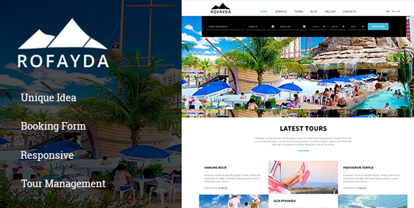 tours and travel website template