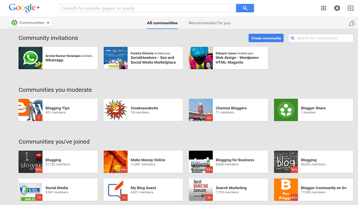 Google Communities- ThoughtfulMinds