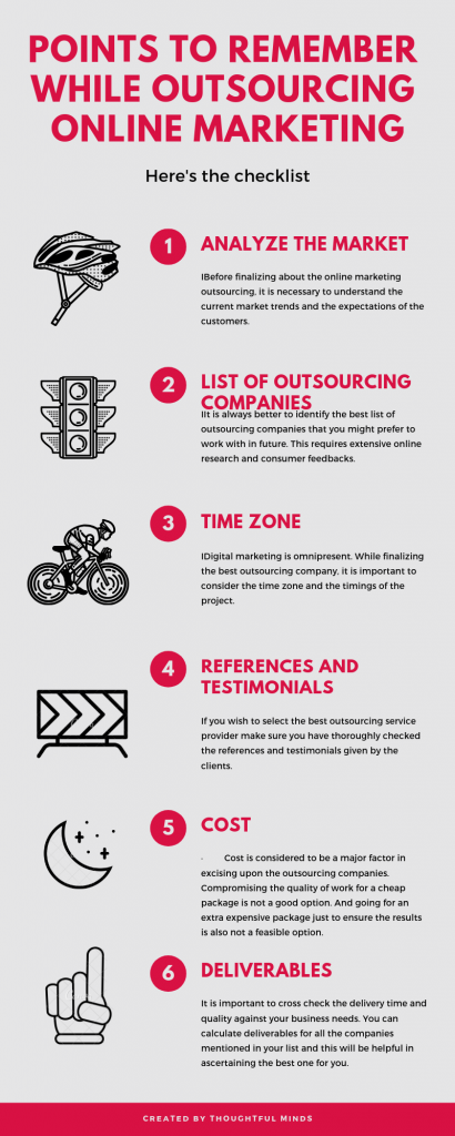 Points to Remember while Outsourcing online Marketing